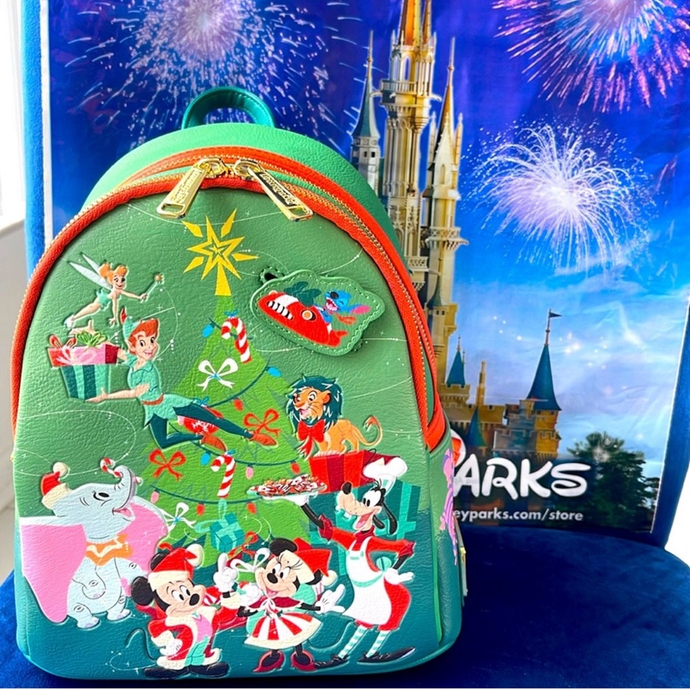 Disney Classics Christmas Glow-in-the-Dark Loungefly Mini Backpack